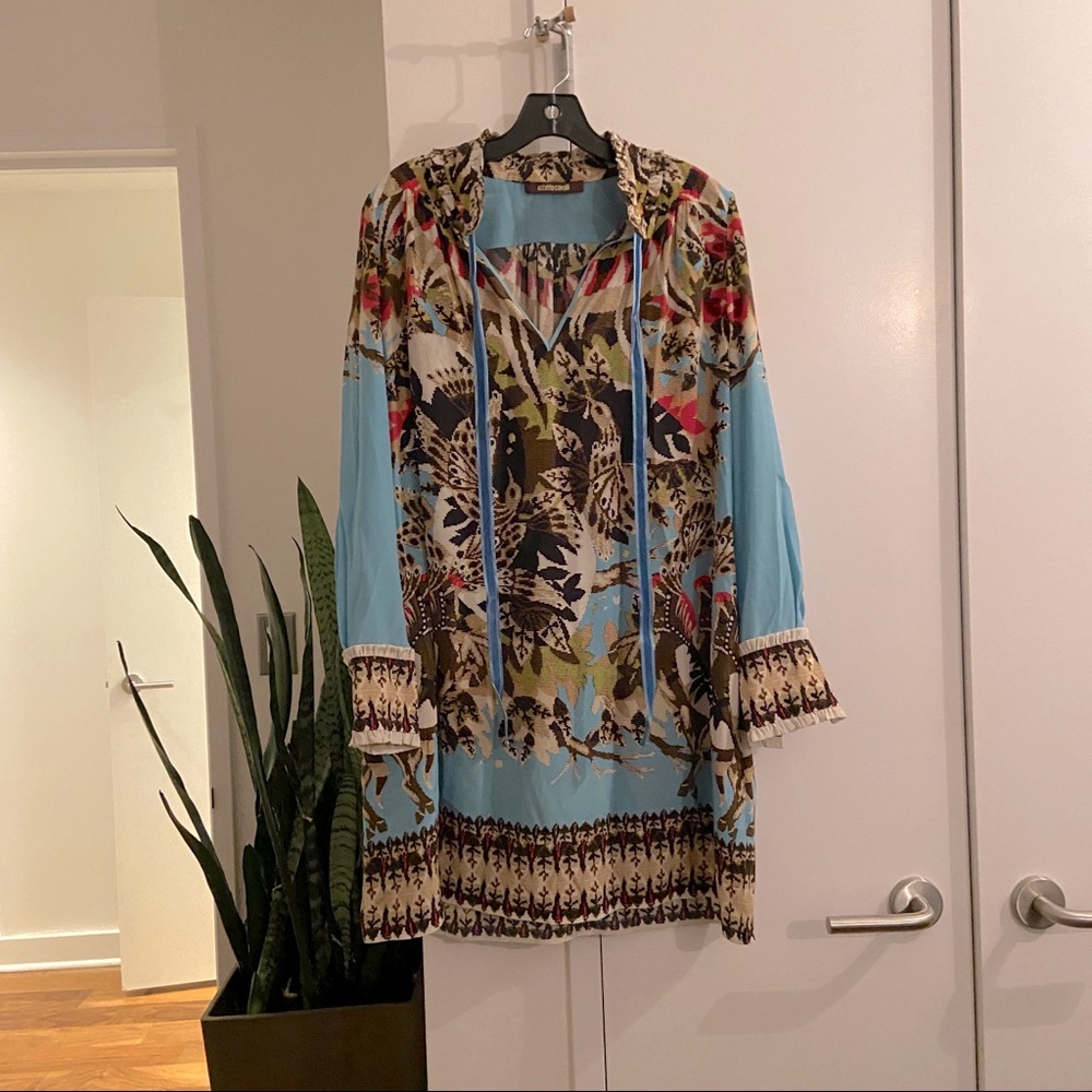 Roberto Cavalli Long—Sleeve Tunic w/ Pockets